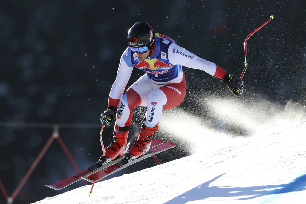 Mauro Caviezel termine 4e du classement à Kitzbühe