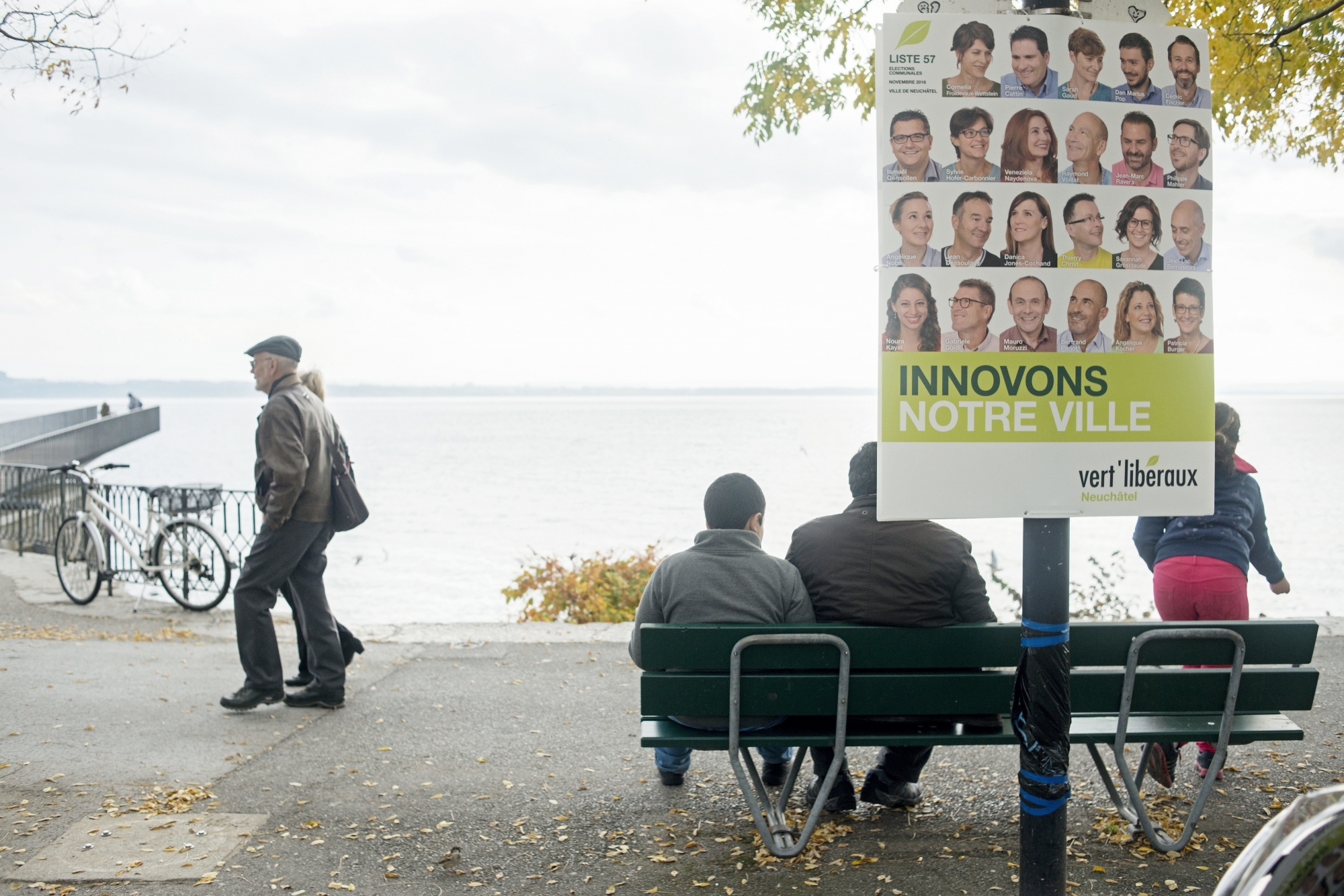 Les Vert'libéraux, ici une affiche électorale à Neuchâtel, vont lancer une liste à Val-de-Travers pour les prochaines élections.