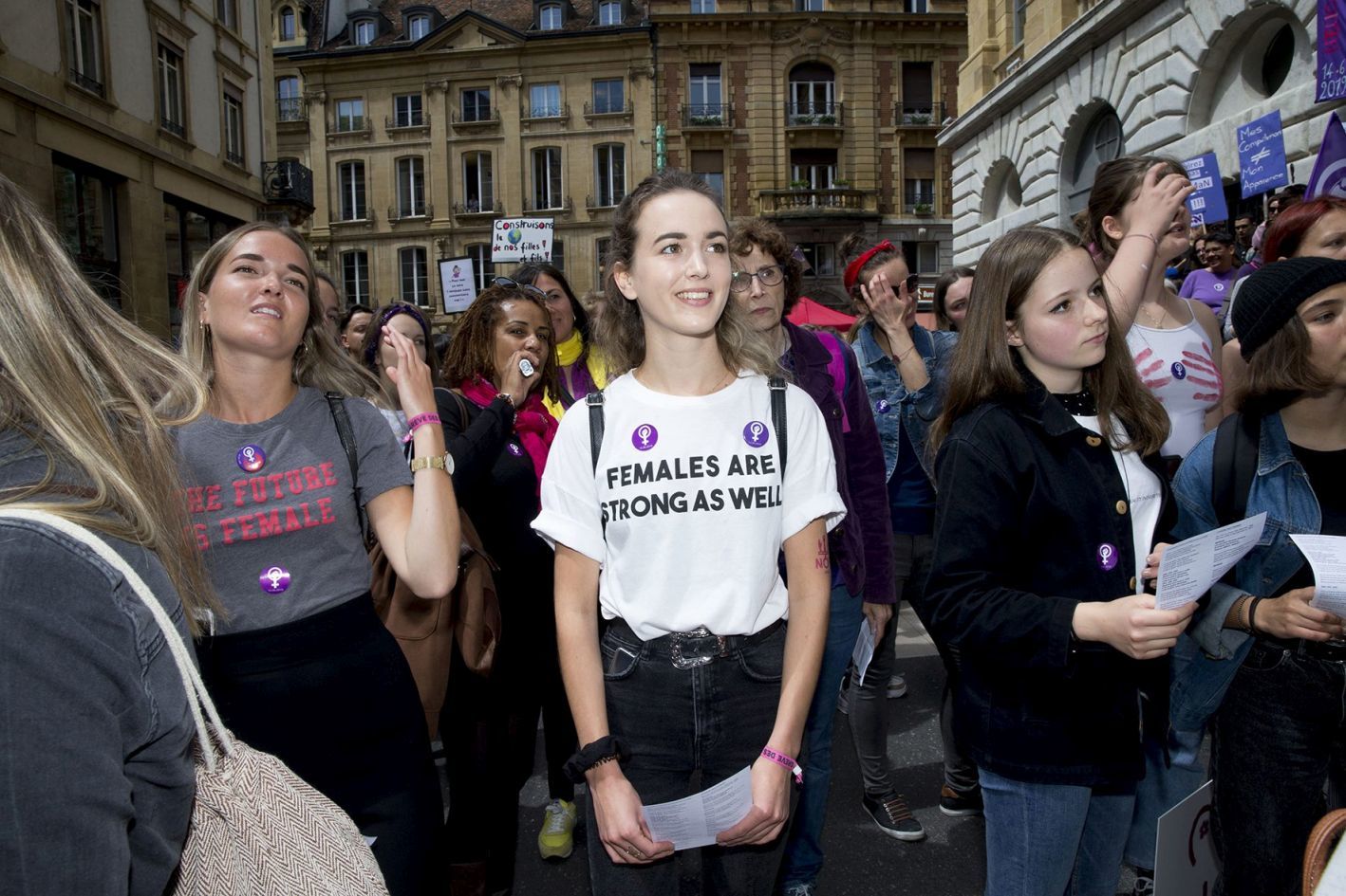 Le Conseil d'Etat est sensible aux revendications des femmes, ici lors de la grève du 14 juin dernier à Neuchâtel.