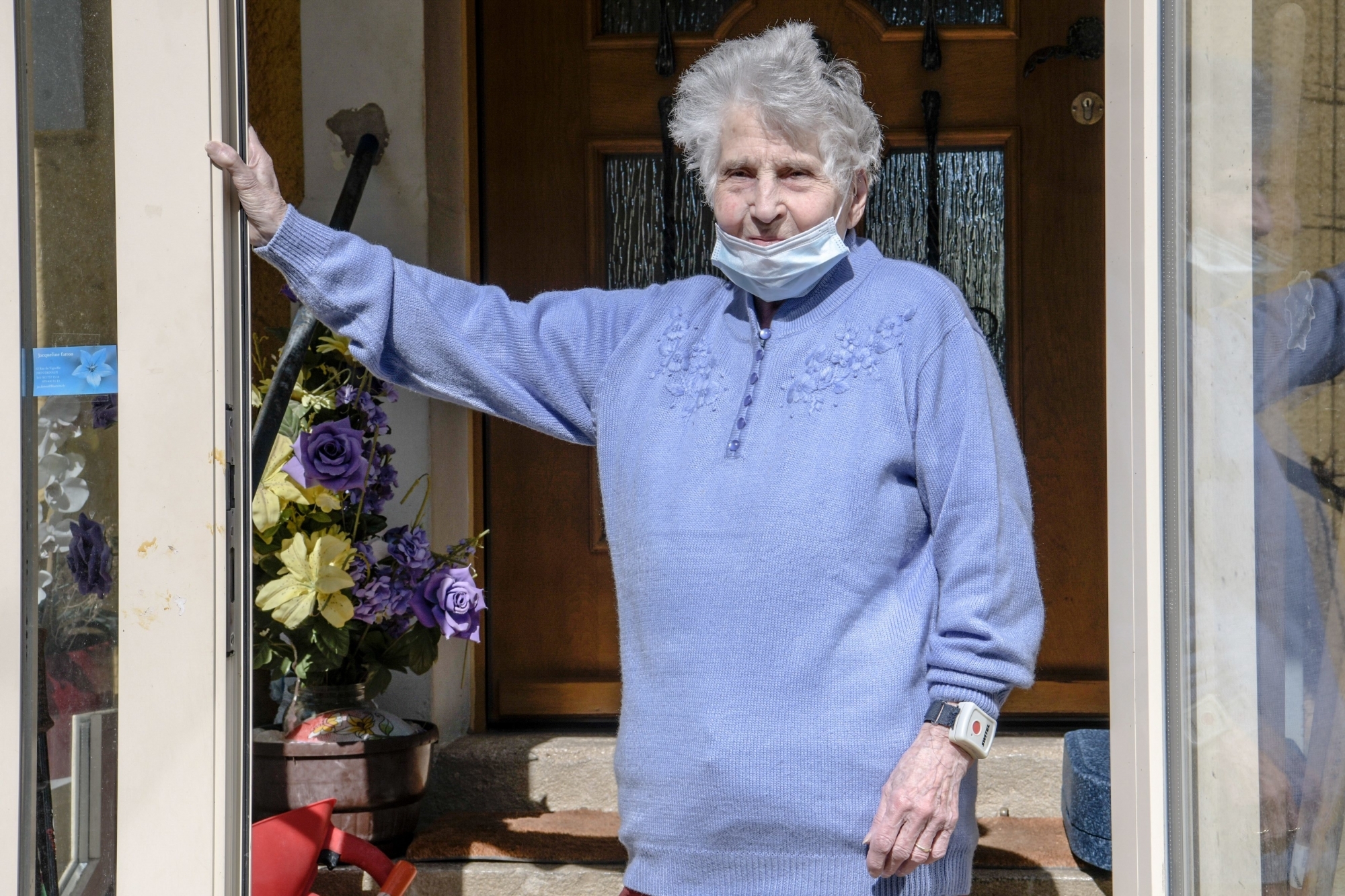 Gertrude Fatton, 95 ans, "encore faible mais en pleine santé!"