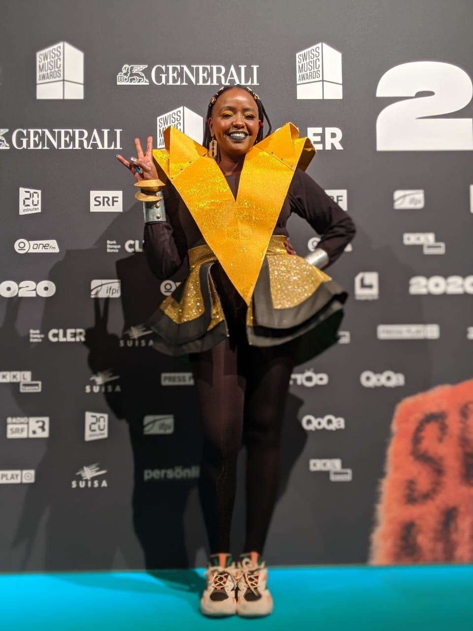 Muthoni Drummer Queen a remporté un prix aux Swiss music awards à Lucerne, vendredi.