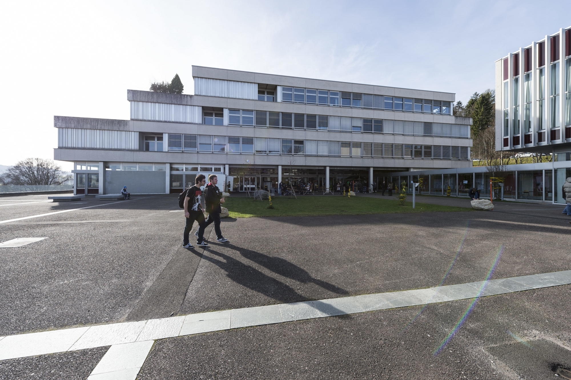 Le lycée Blaise-Cendrars, à La Chaux-de-Fonds.