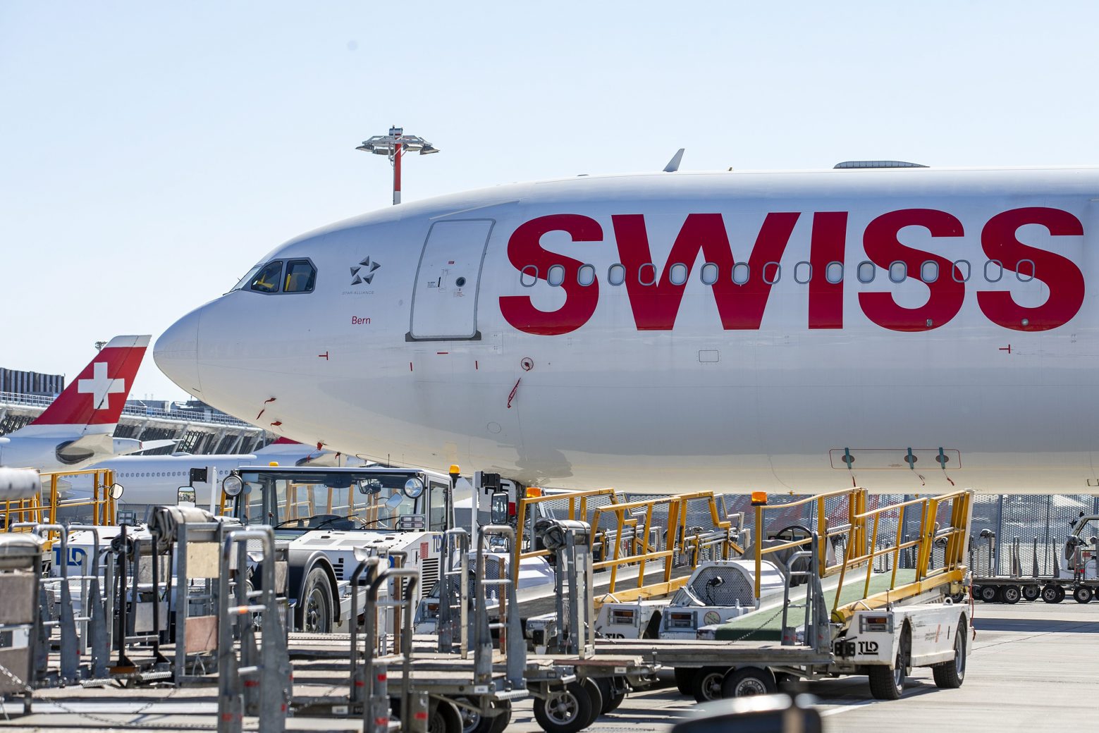 Depuis le 23 mars, Swiss ne dispose que de six appareils pour les vols réguliers, dont un seul pour les longs-courriers. (Illustration)