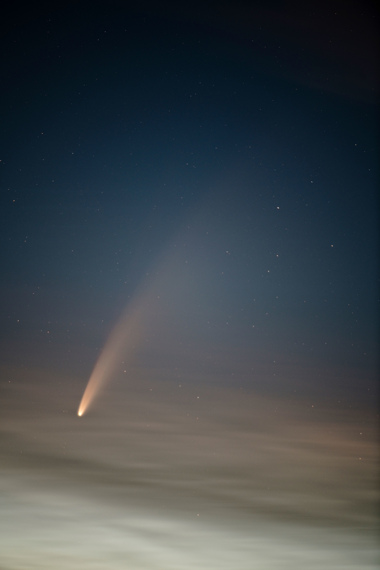 La comète Neowise dans le ciel chaux-de-fonnier.