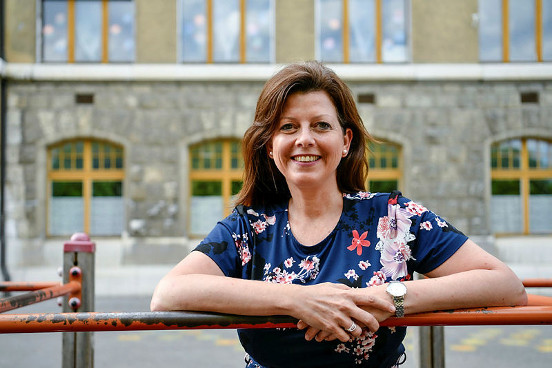 Myriam Facchinetti, enseignante en 3e Harmos au collège des Parcs de Neuchâtel.