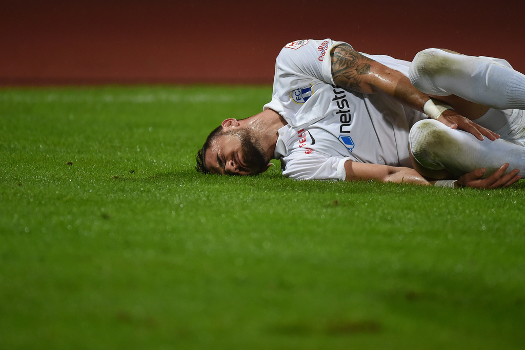 Les footballeurs professionnels se blessent eux aussi régulièrement. (Archives)