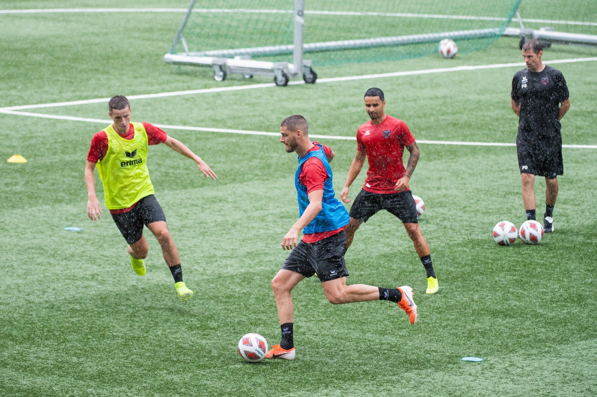 Les Xamaxiens ont disputé leur premier match amical après une semaine de préparation.