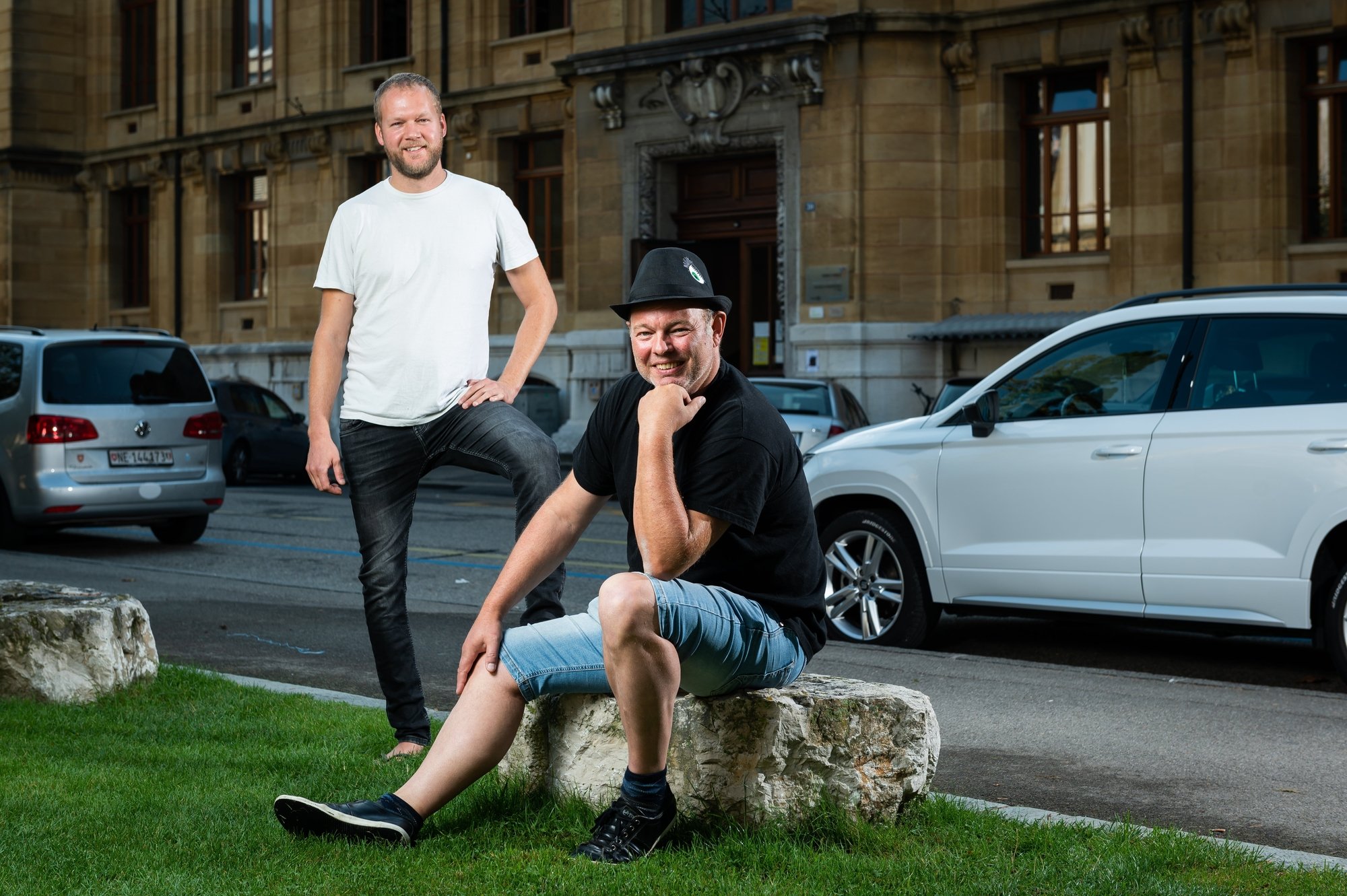 Antonin Rousseau (à gauche) et Gilles Pierre, directeurs et programmateurs respectivement de Festi'neuch et du Chant du Gros.