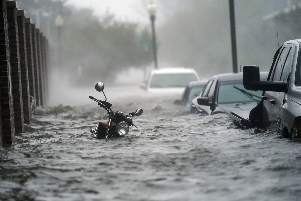 La ville de Pensacola en Floride a été particulièrement touchée par l'ouragan, qui a inondé ses rues.
