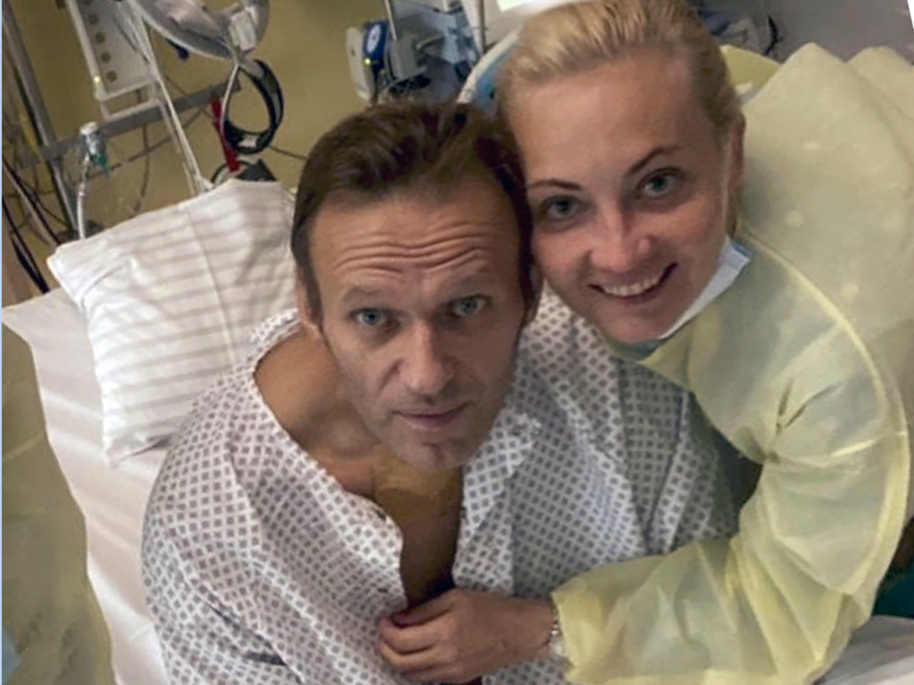 Cette photo d'Alexei Navalny, avec son épouse, avait été publiée sur son compte Instagram mardi dernier.
