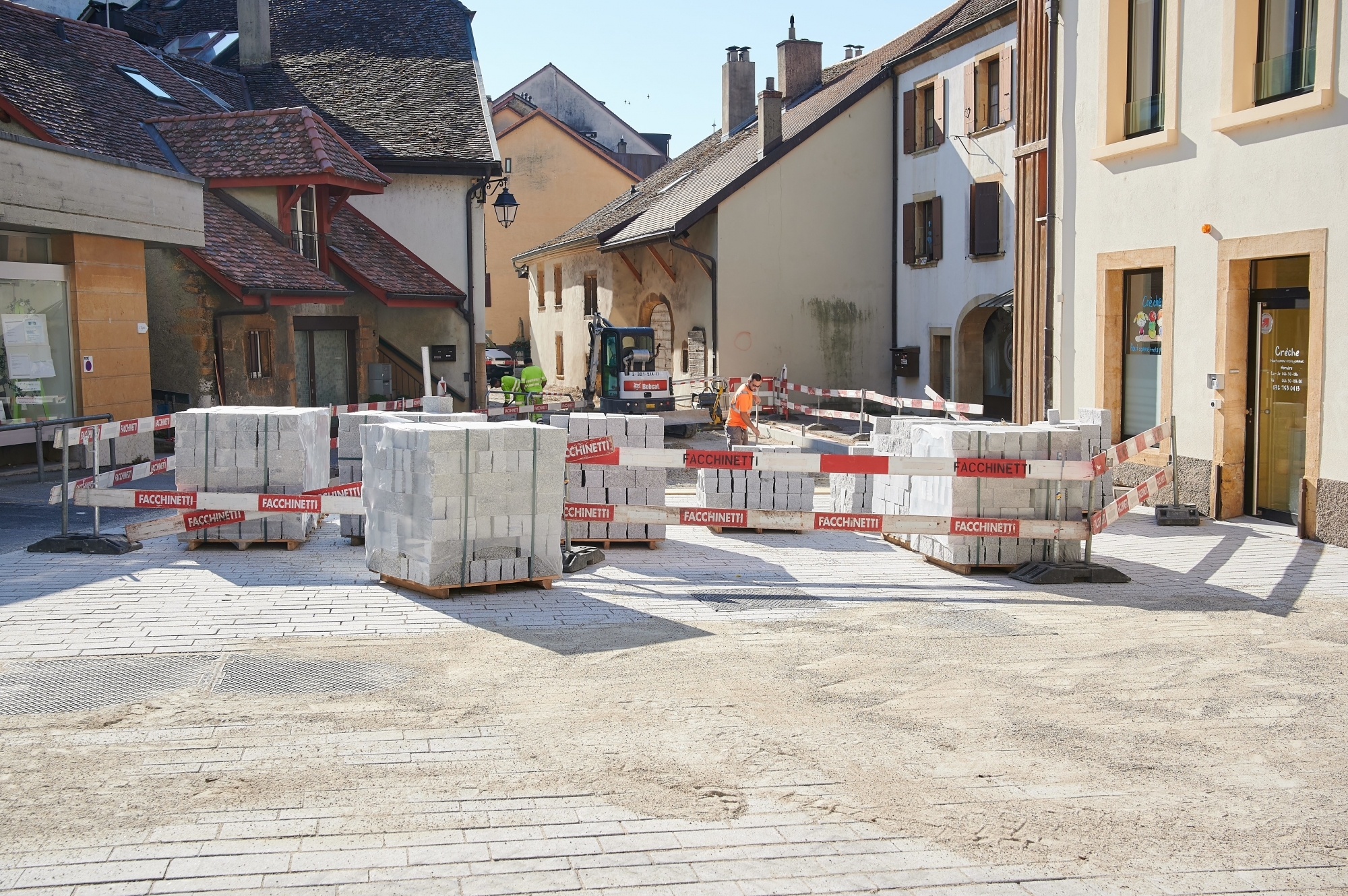 Les travaux d'aménagement au centre de Saint-Blaise ont été particulièrement complexes.